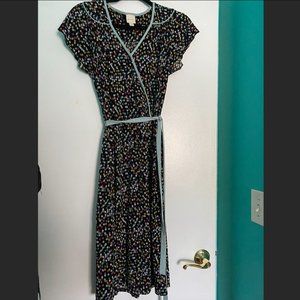 Merona Polka dot midi wrap dress